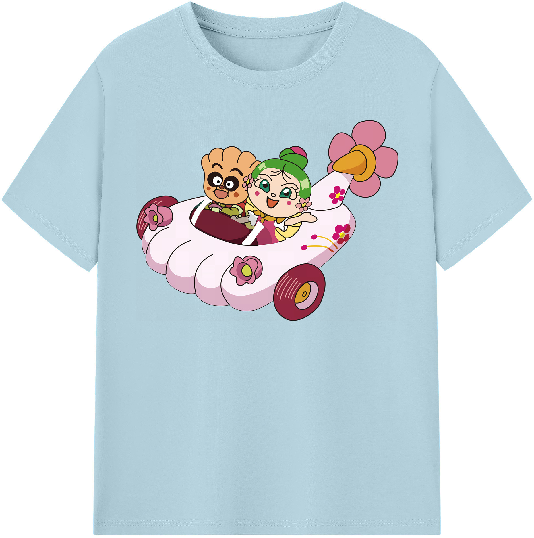 （画像用） アンパンマン Anpanman 綿100％半袖Tシャツ（フロントプリント）